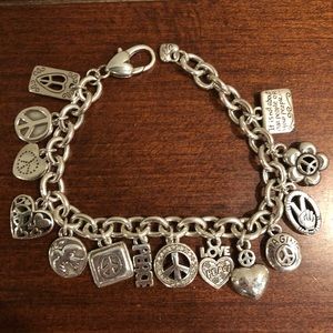 Brighton Peace Charm Bracelet